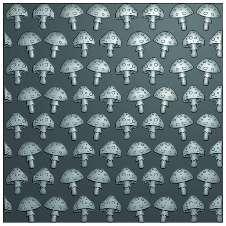 Vaessen creative • dossier de gaufrage champignons 15x15cm 1pc.