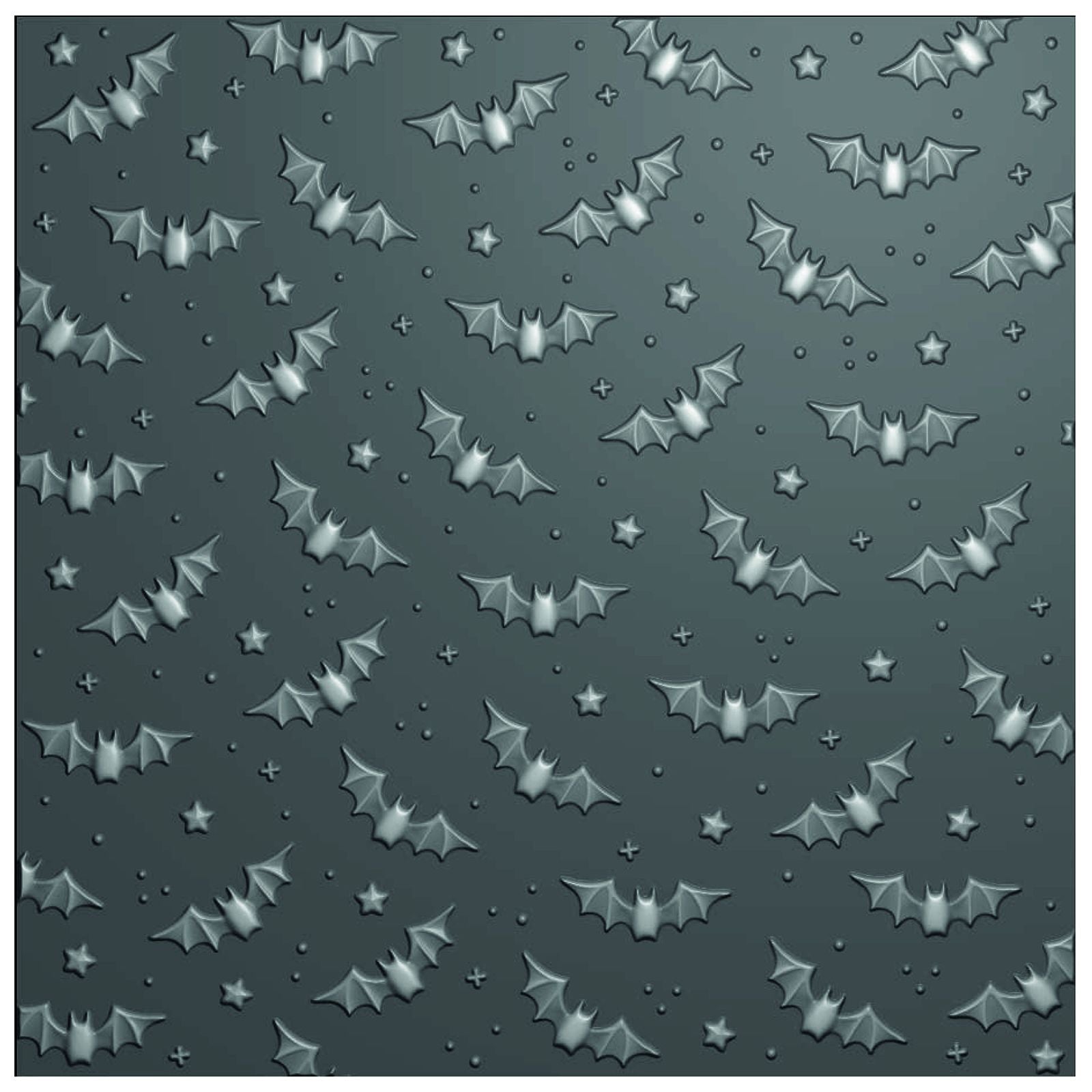 Vaessen creative • dossier de gaufrage chauves-souris 15x15cm 1er.