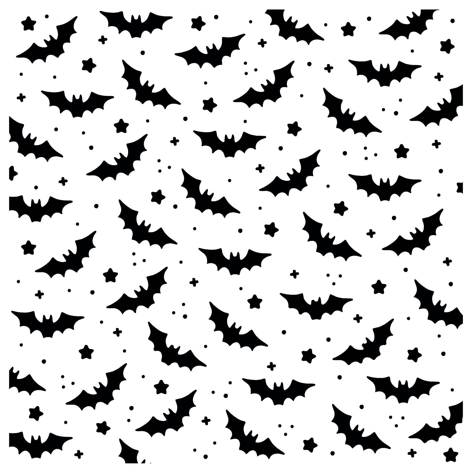 Vaessen creative • modèle chauves-souris 15x15cm