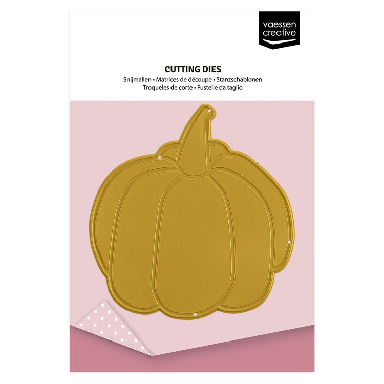 Vaessen creative • matrice de découpe et de gaufrage citrouille 7x7,5cm