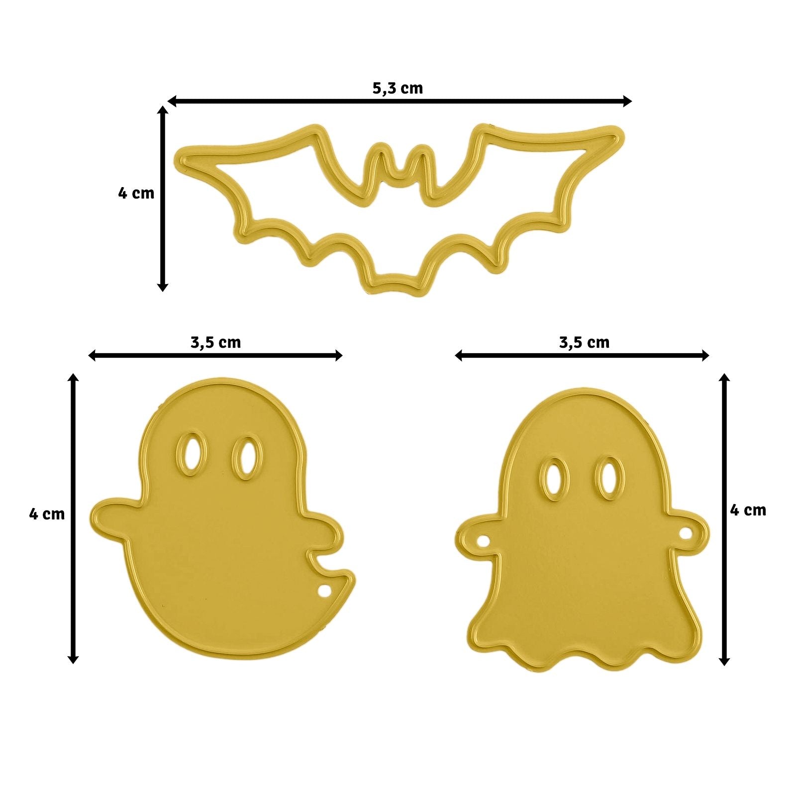Vaessen creative • matrices de découpe et de gaufrage Ghost Bat Friends 3 pcs.