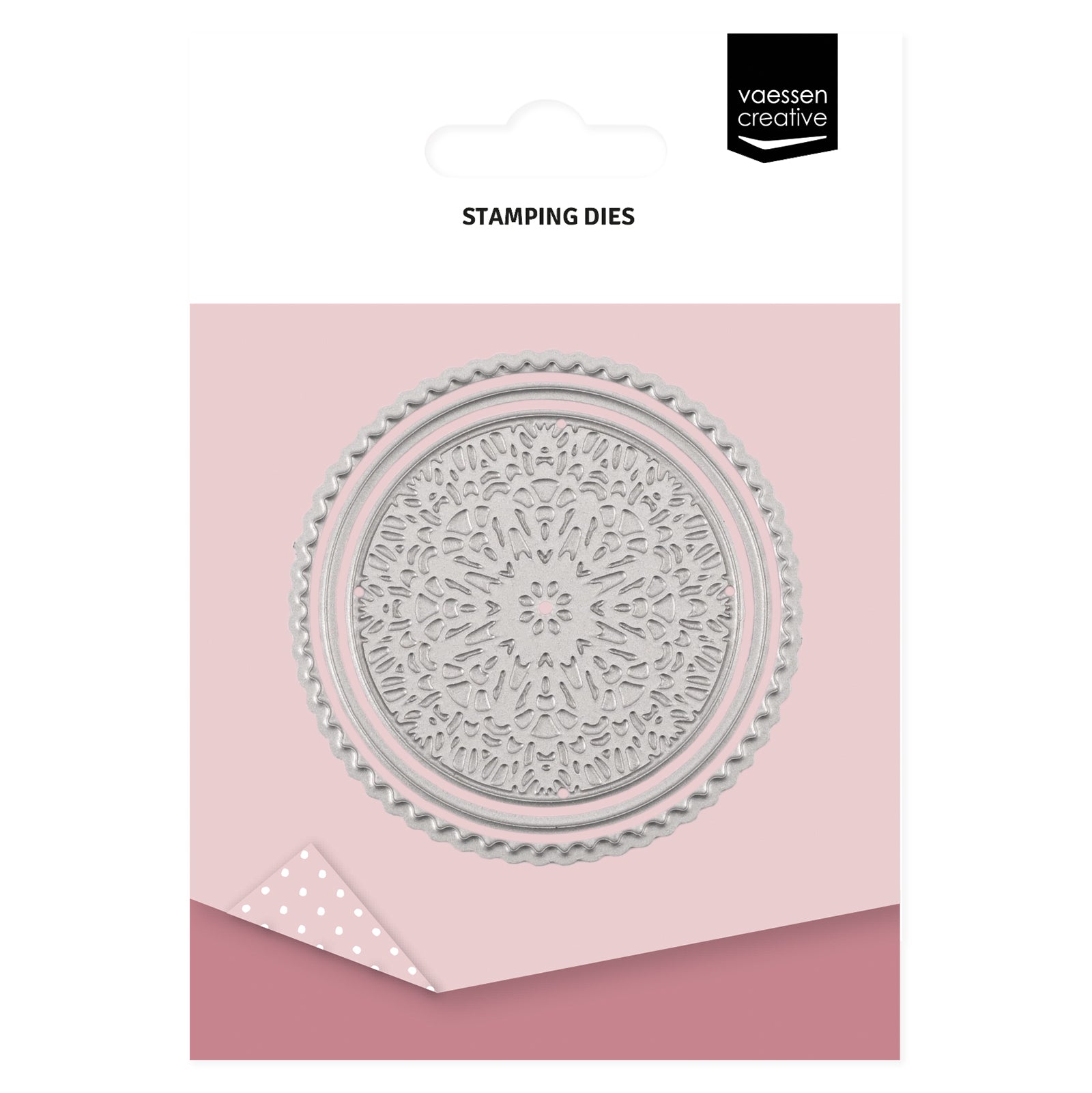 Vaessen creative • tamponnez le tampon en papier autour de ø5,4 cm 3 pcs.