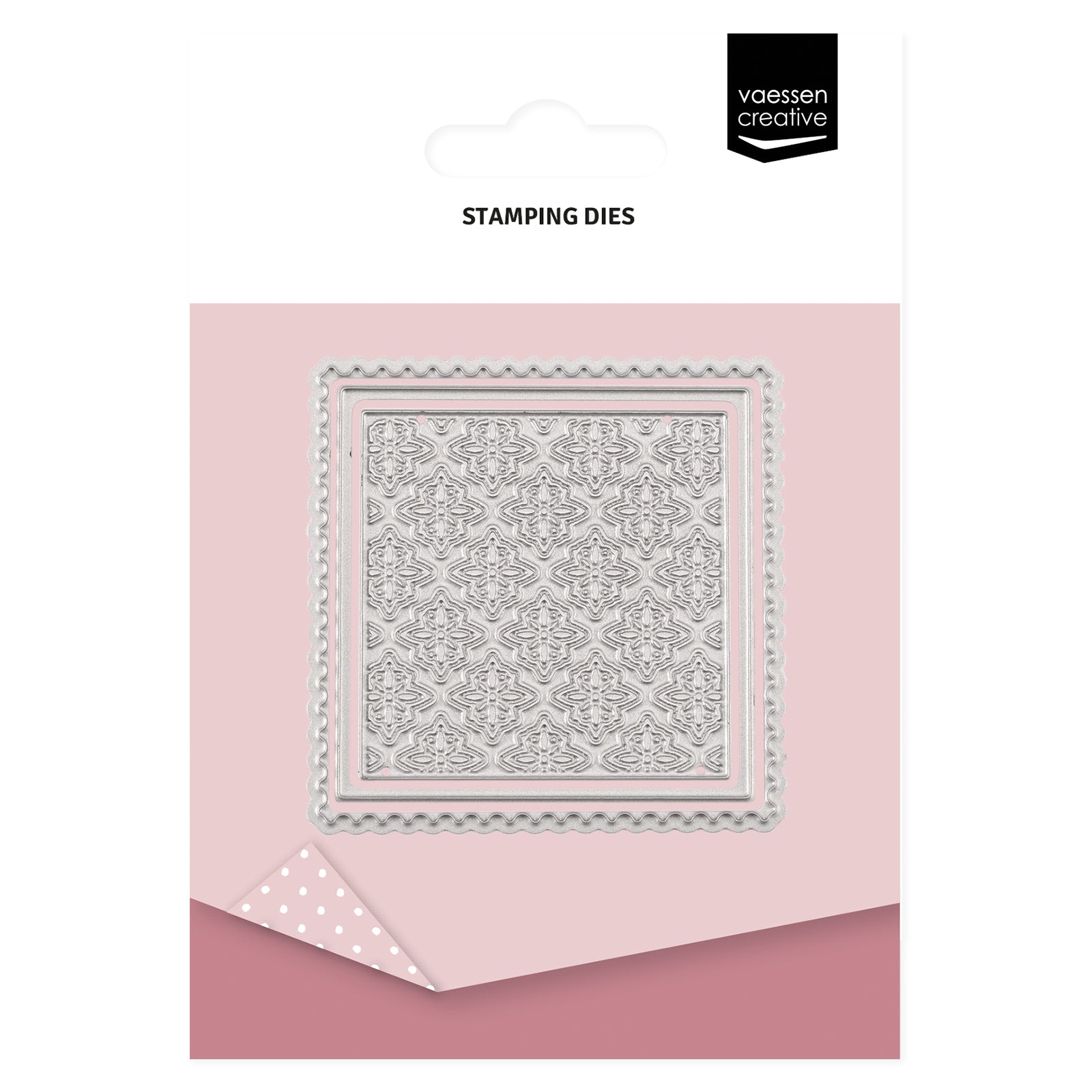 Vaessen creative • tamponnez le tampon en papier carré 5,4x5,4cm 3 pcs.