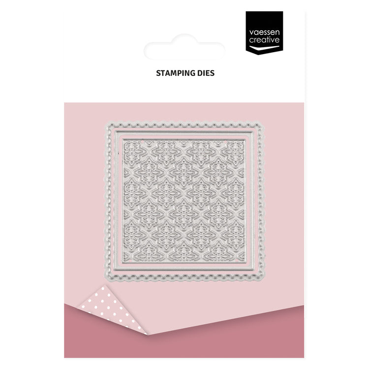 Vaessen creative • tamponnez le tampon en papier carré 5,4x5,4cm 3 pcs.