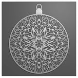 Vaessen creative • Dossier de gaufrage 3D Boule de Noël 15x15cm - afbeelding 2