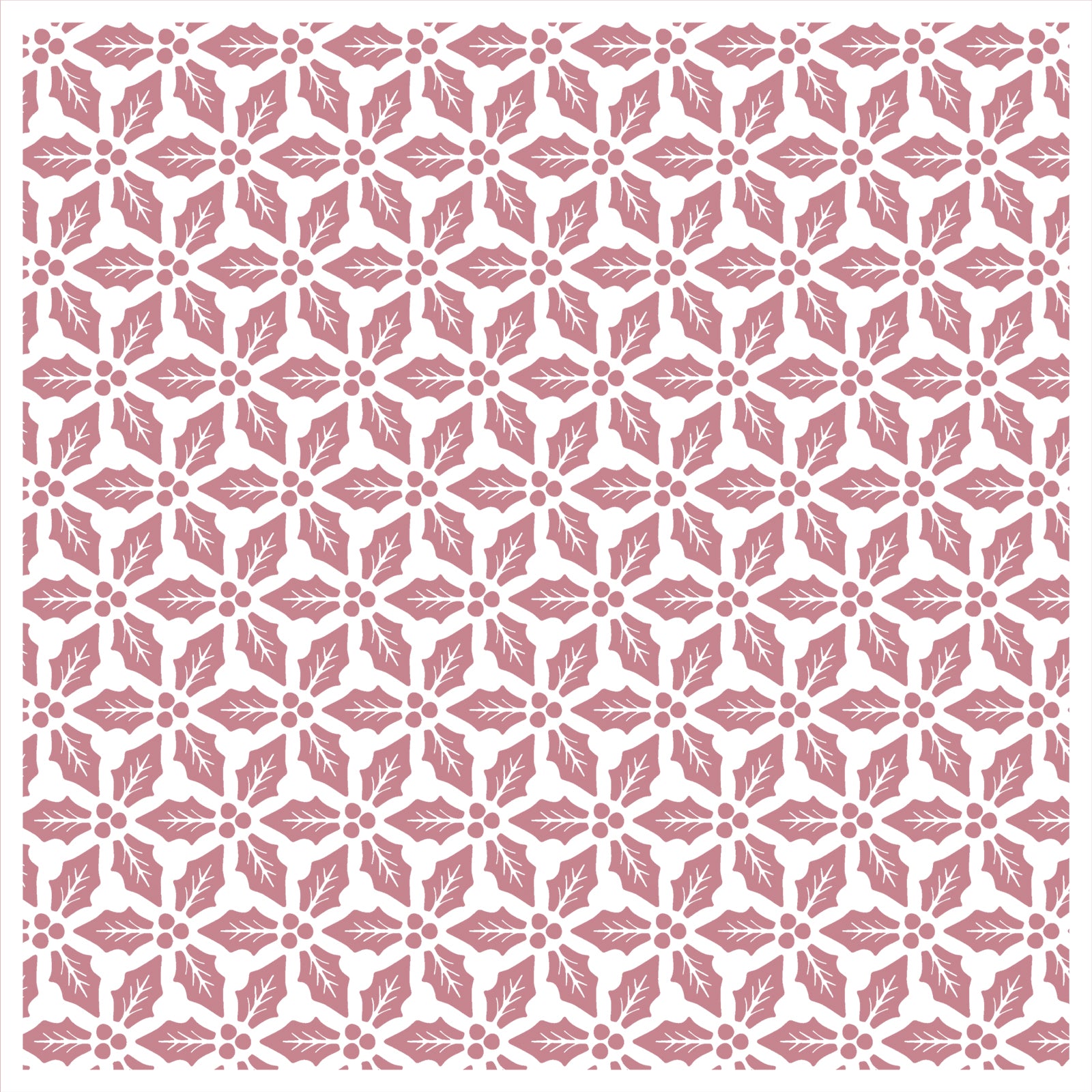 Vaessen creative • gabarit feuilles de houx 15x15cm