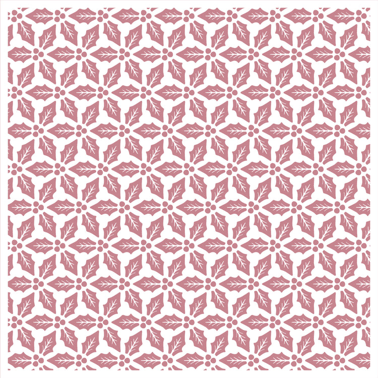 Vaessen creative • gabarit feuilles de houx 15x15cm