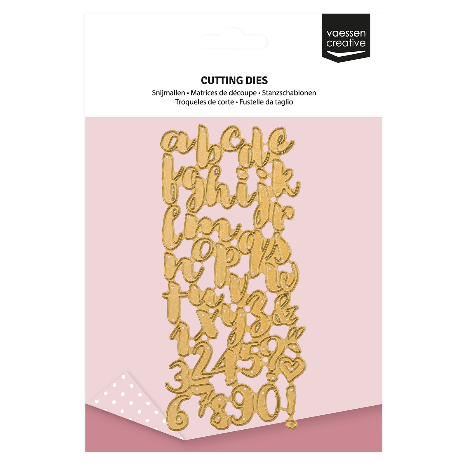 Vaessen creative • mini matrices de découpe alphabet 42 pcs.