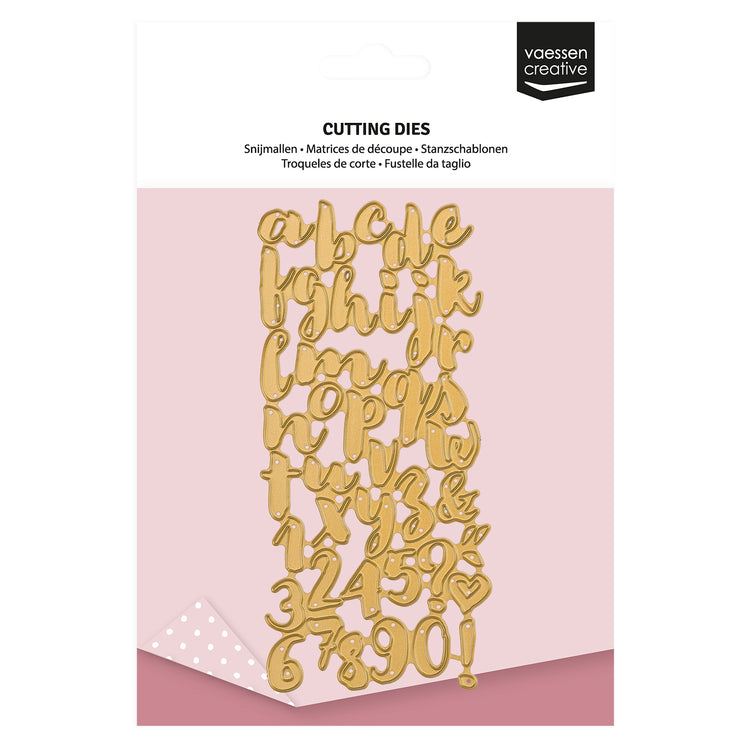 Vaessen creative • mini matrices de découpe alphabet 42 pcs.