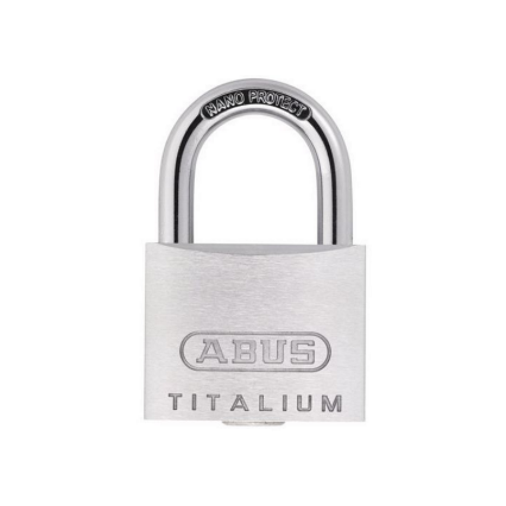 Abus Cadenas Titalium 64TI 50 - 50mm, Gris, Serrure à clé, 7cm