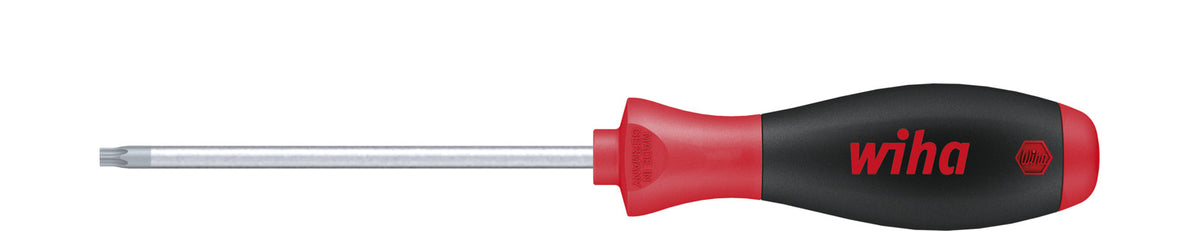 Wiha 362tr09 tournevis finition douce torx® inviolable (avec alésage) avec lame ronde t9h x 60 mm - 03108