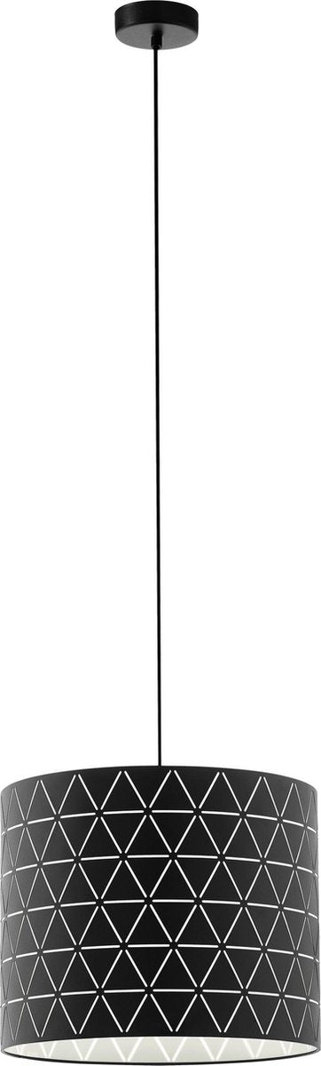 Lampe à suspension Eglo ramon - 1 lumière - ø37 cm - E27 - noire