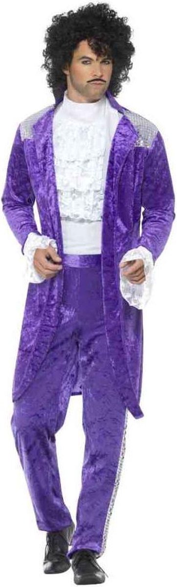 Déguisement de prince violet des années 80 Smiffys - taille xl