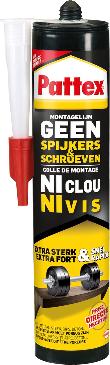 Pattex 1003854 - sans clous ni vis 400gr | 6 pièces