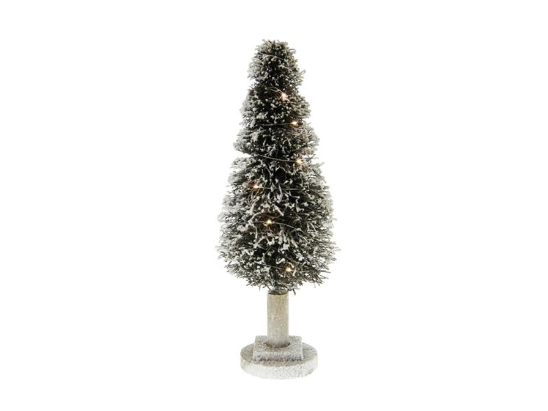 Arbre de collections naturel Dijk avec éclairage rotin ø13x40cm