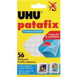 Patafix adhésifs Uhu (12 pièces) transparent double face