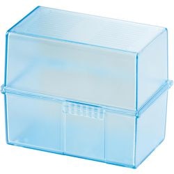 Poubelle avec cartes han a7 12,1 x 7,4 x 10,1 cm bleu-transparent pour 300 cartes