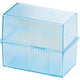 Poubelle avec cartes han a7 12,1 x 7,4 x 10,1 cm bleu-transparent pour 300 cartes