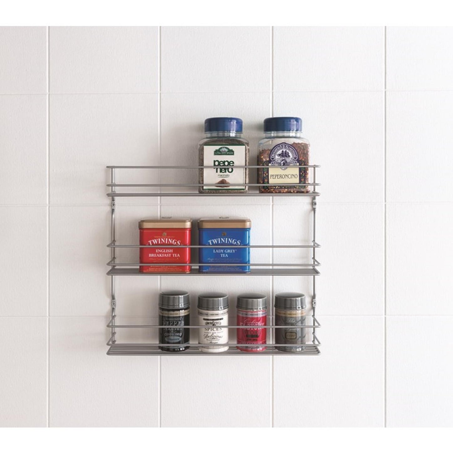 Metaltex Metaltex Space Saver Kitchen pepito Herb Rack 3 étages 36x32x8 cm argent