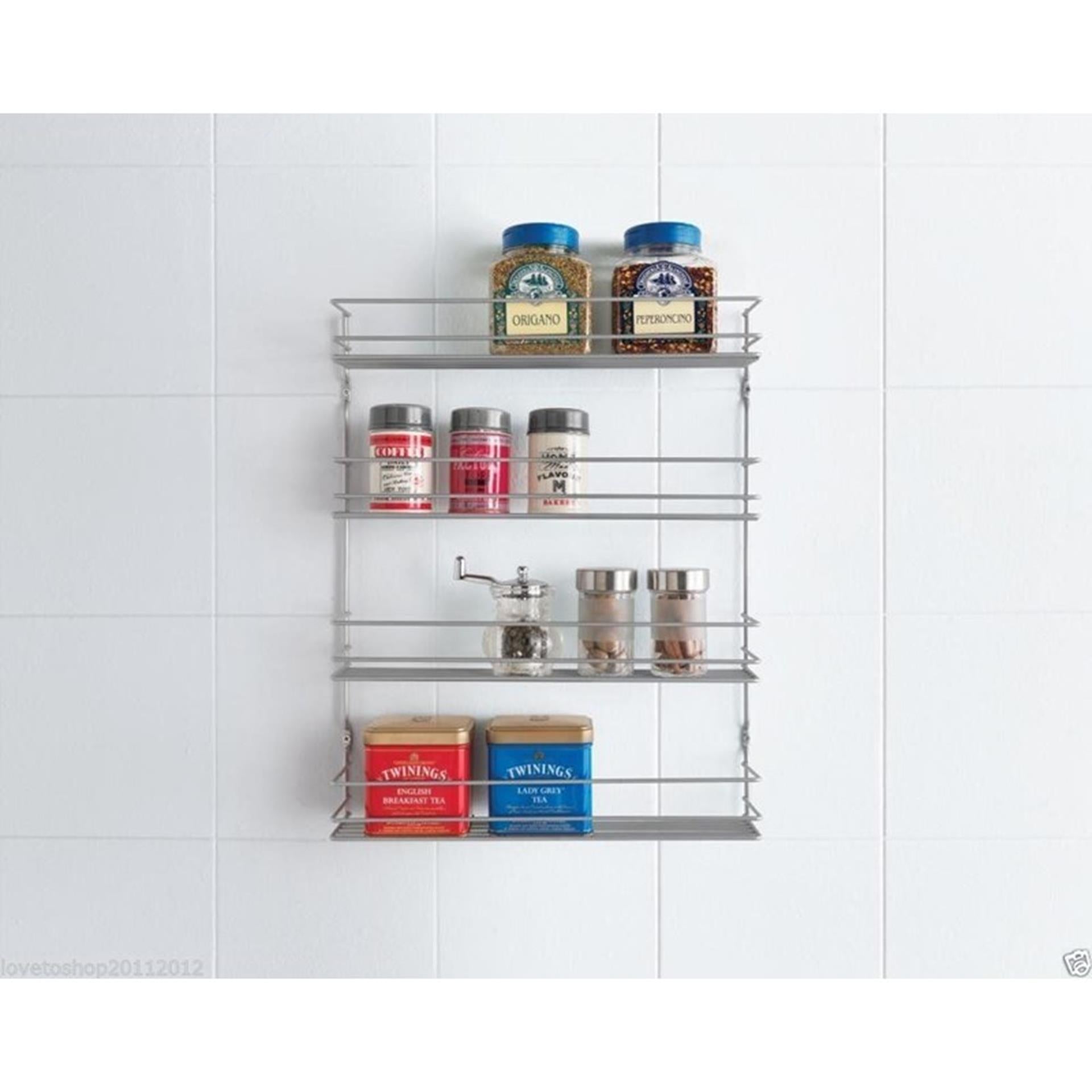 Metaltex Metaltex Space Saver Kitchen pepito Herb Rack 4 étages 36x8x45 cm argent