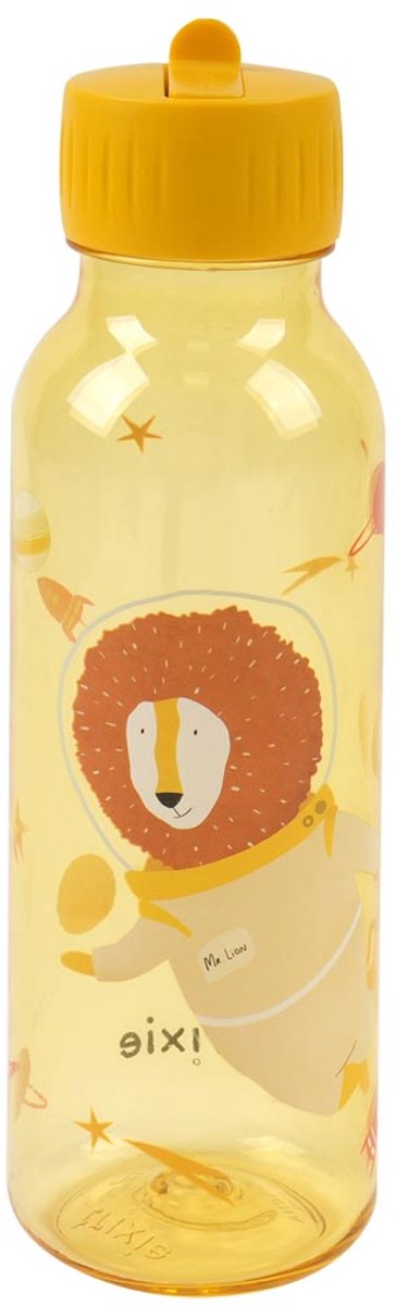 Trixie | gourde avec impression – spaceman mr. lion - bouteille d'eau tritan™ pour enfants – 500ml - bouteille étanche - jaune
