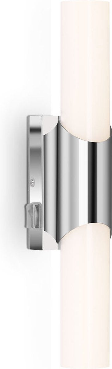 Briloner lime - Lampe de miroir LED - éclairage miroir de salle de bain - avec interrupteur intégré - lumière blanc neutre 4 000k - 6,5w - 700 lm - chrome - 32cm