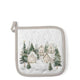 Ambiente manique maisons enneigées 20x20cm coton