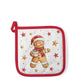 Ambiente manique cacao et biscuit 20x20cm coton