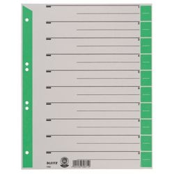 Onglets leitz gris, carton kraft vert a4 100 pièces