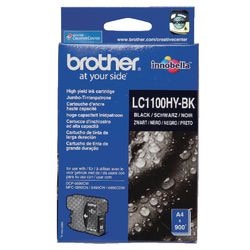 Cartouche jet d'encre brother hc lc1100hybk noir 900 pages