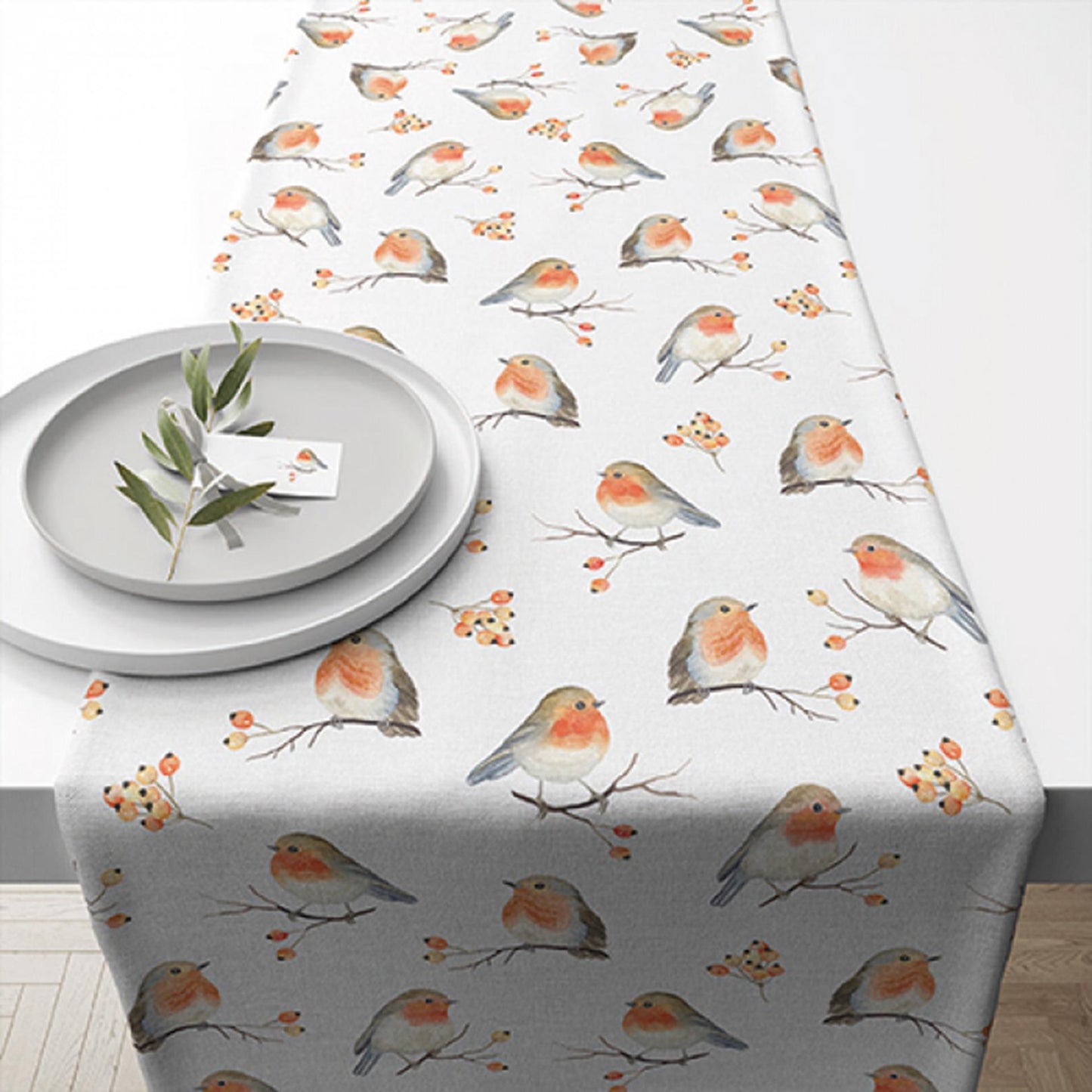Ambiente chemin de table famille robin 40x150