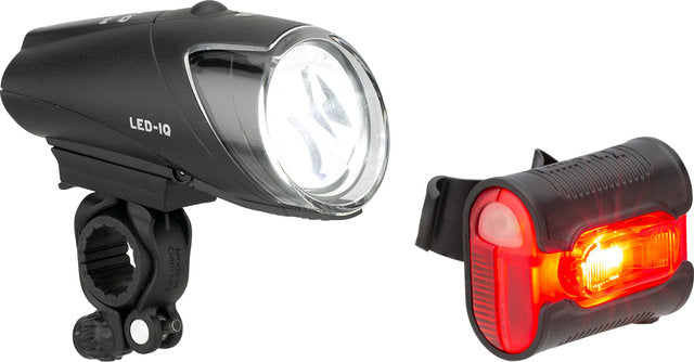 Busch Muller Lighting Set Busch und Müller Ixon IQ Premium 80 Lux + Ixblack Senso Black