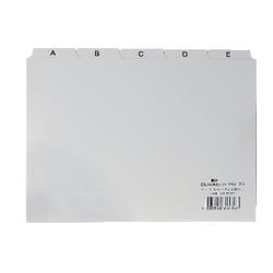Index alphabétique durable a6 10,5x14,8 cm onglet 25 mm blanc