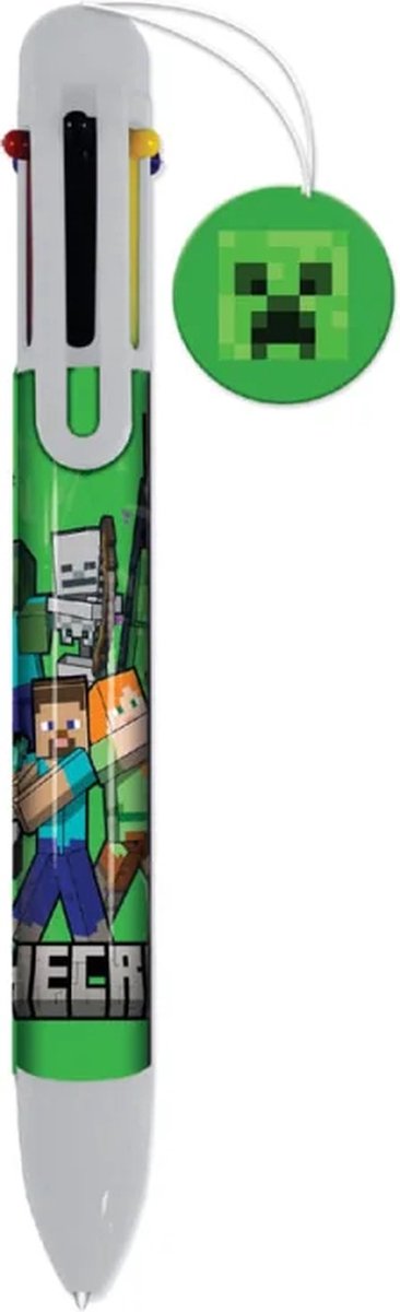 Papeterie stylo multicolore pyramid international minecraft