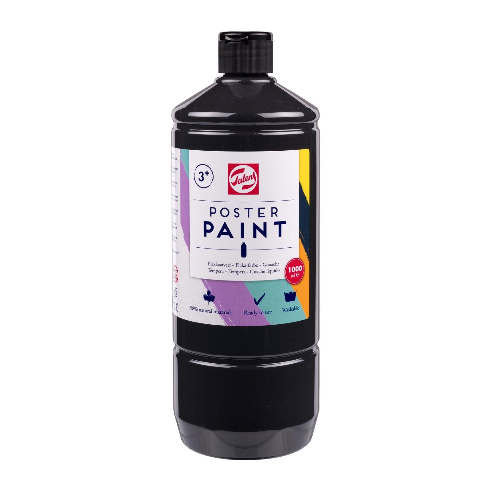 Talens • peinture pour affiches noir openstock 1000ml 700