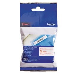 Cassette de ruban d'étiquetage brother mk222bz blanc