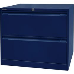 Classeur bisley df2639 oxford bleu 2 tiroirs