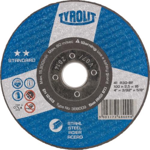 Tyrolit dss 230x3.0mm a30s-bf acier standard | 25 pièces