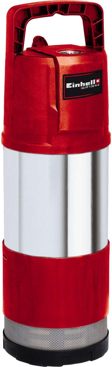 Pompe submersible électrique en profondeur Einhell ge-pp 1100 n-a - 1100 w - 6000 l h - fonction automatique - max. profondeur d'immersion : 12m - max. tête : 45m - boîtier en acier inoxydable