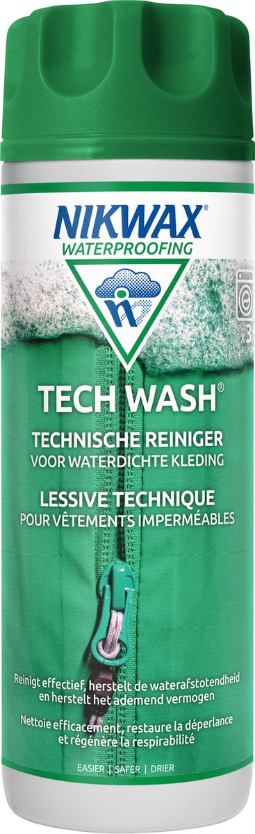 Nikwax tech wash, nettoyant pour vestes et vêtements d'extérieur 300ml