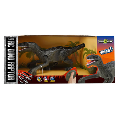 Robot dinosaure raptor contrôlable Gear2play RC 2,4 GHz