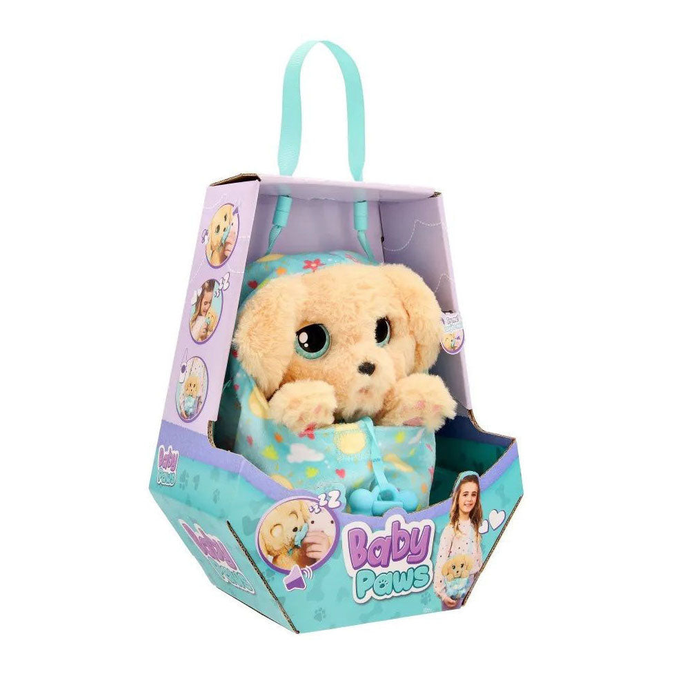 Peluche interactive pattes de bébé labrador