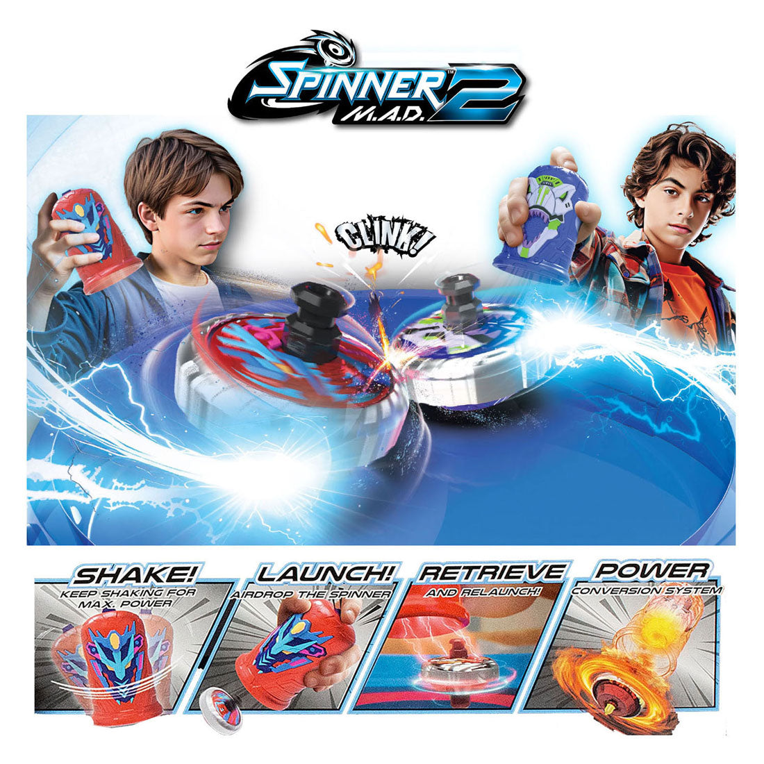Spinner Mad 2 Packs simples assortis