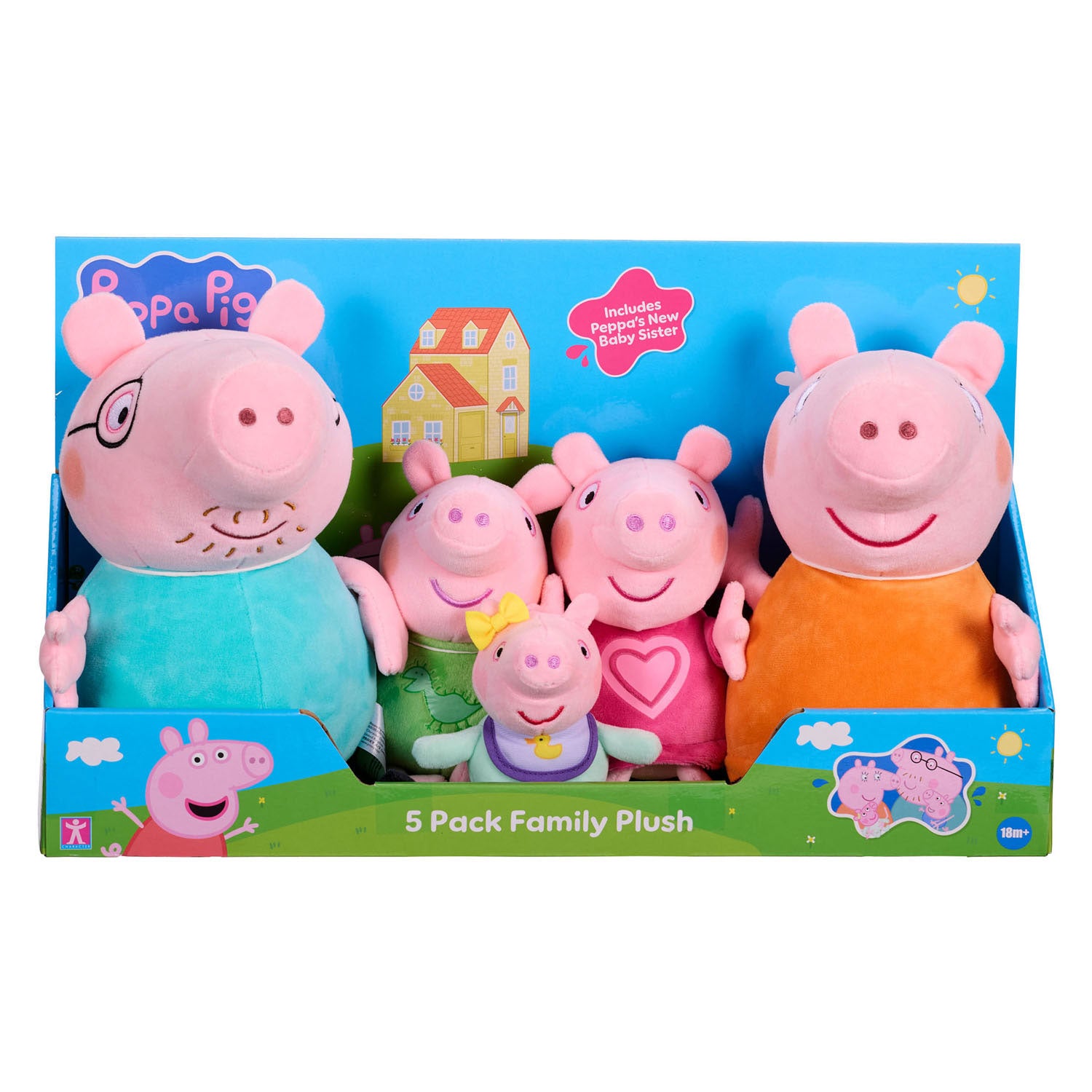 Ensemble en peluche Peppa Pig Spectron - 5 pièces.