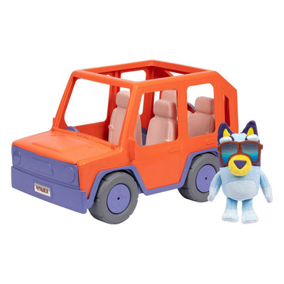 Moose Toys Bluey - Bluey Buddies Big Heeler 4wd ensemble de jeu - incl. peluche bleue