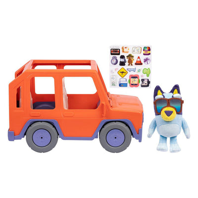 Moose Toys Bluey - Bluey Buddies Big Heeler 4wd ensemble de jeu - incl. peluche bleue