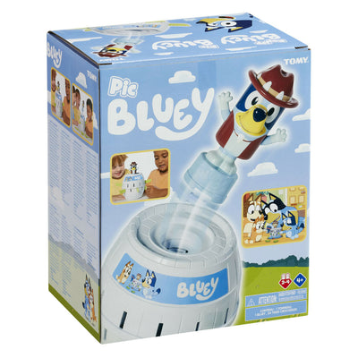 Tomy pop up up bluey dans le jeu de l'enfant ton