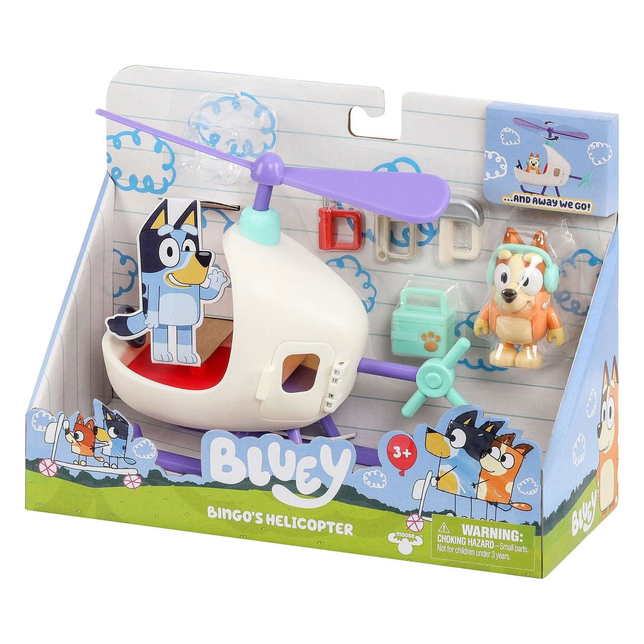 Figure Speel Bingo Bingo Toys Bluey Bluey Hélicoptère
