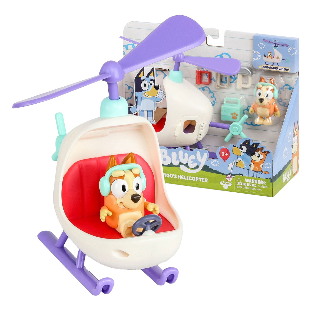 Figure Speel Bingo Bingo Toys Bluey Bluey Hélicoptère