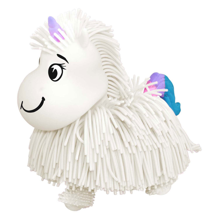 Spectron jiggly animaux de compagnie électronique Running Unicorn White